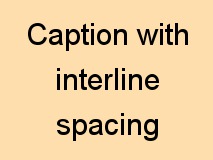 Interline spacing example