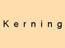 Kerning example